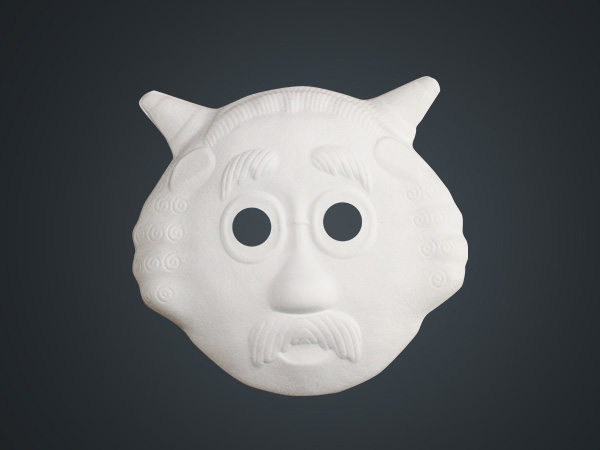 村長(zhǎng)面具紙漿托